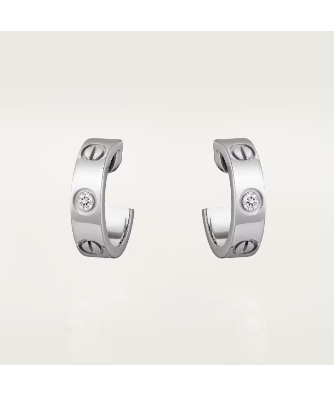 CARTIER Серебряные серьги из белого золота, фото 9