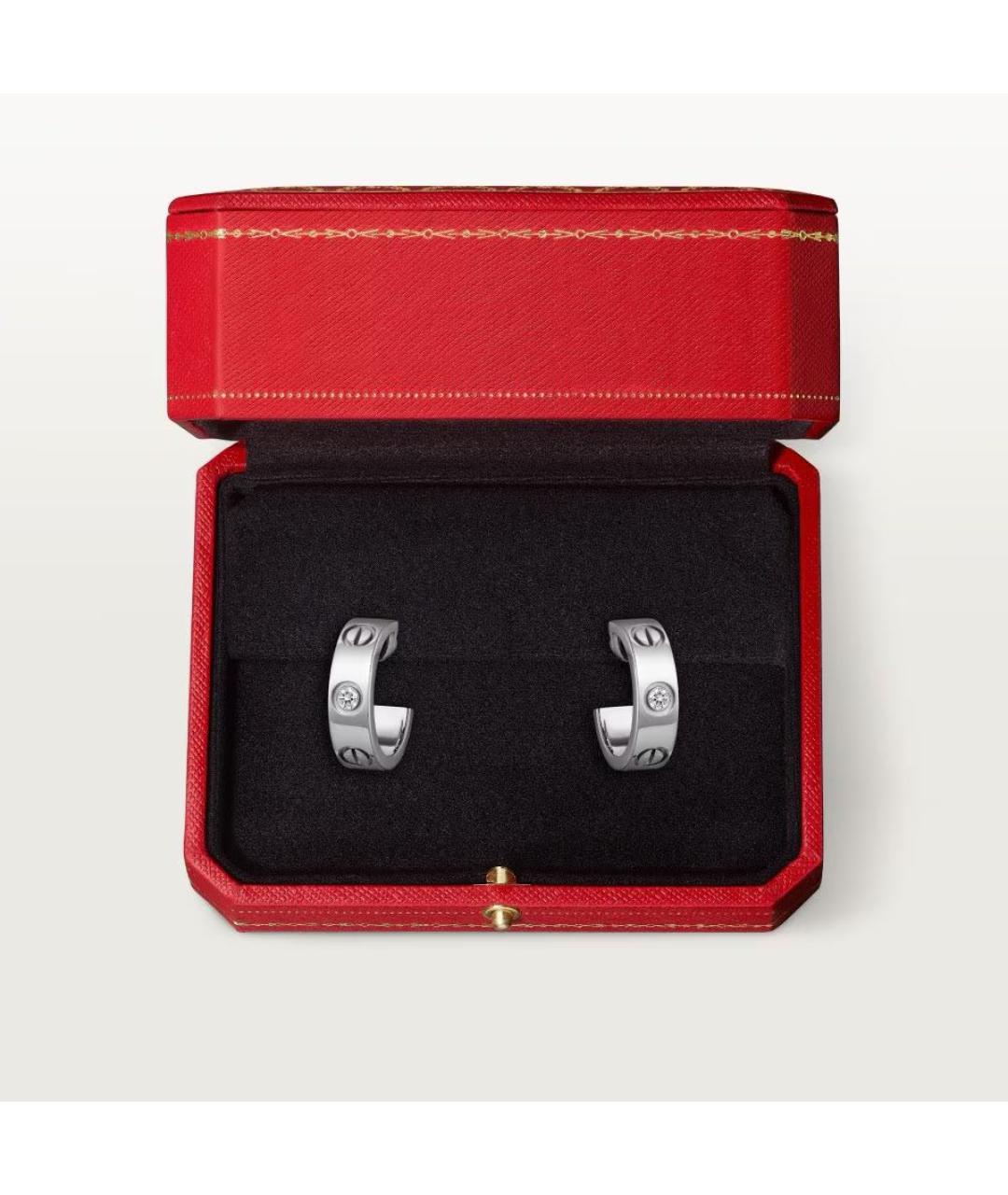 CARTIER Серебряные серьги из белого золота, фото 8