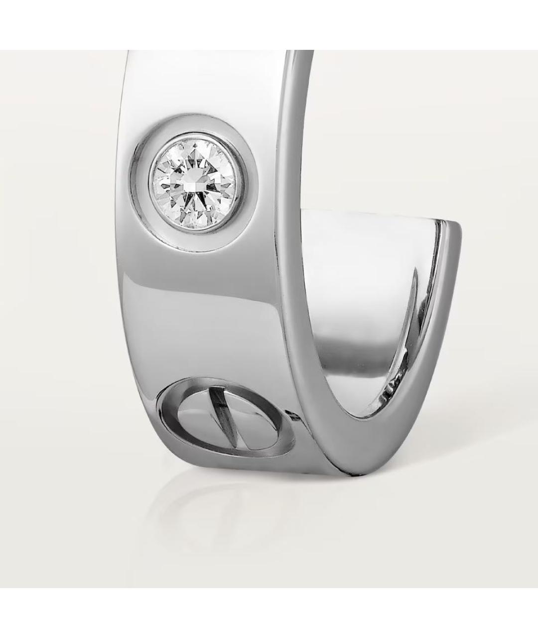 CARTIER Серебряные серьги из белого золота, фото 2
