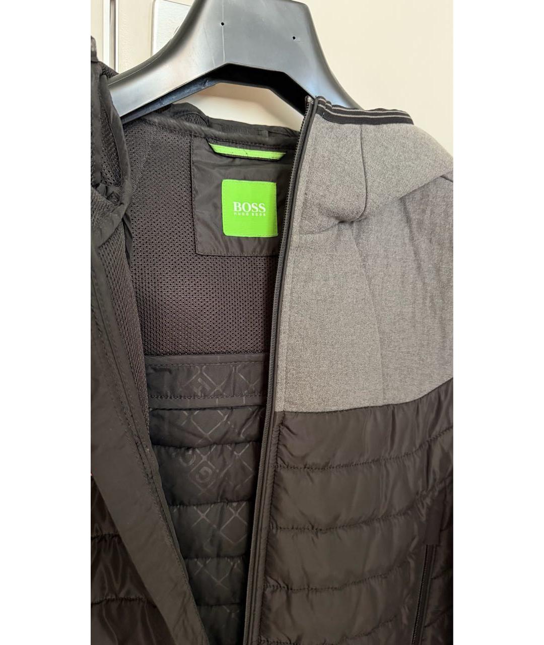 HUGO BOSS Черная полиэстеровая куртка, фото 4