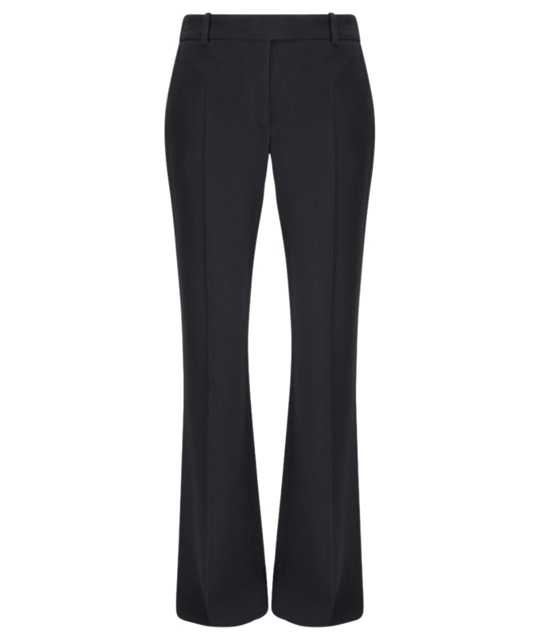 ALEXANDER MCQUEEN Черные ацетатные прямые брюки, фото 1