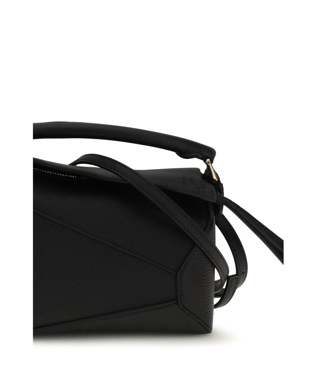 LOEWE Черная кожаная сумка через плечо, фото 4