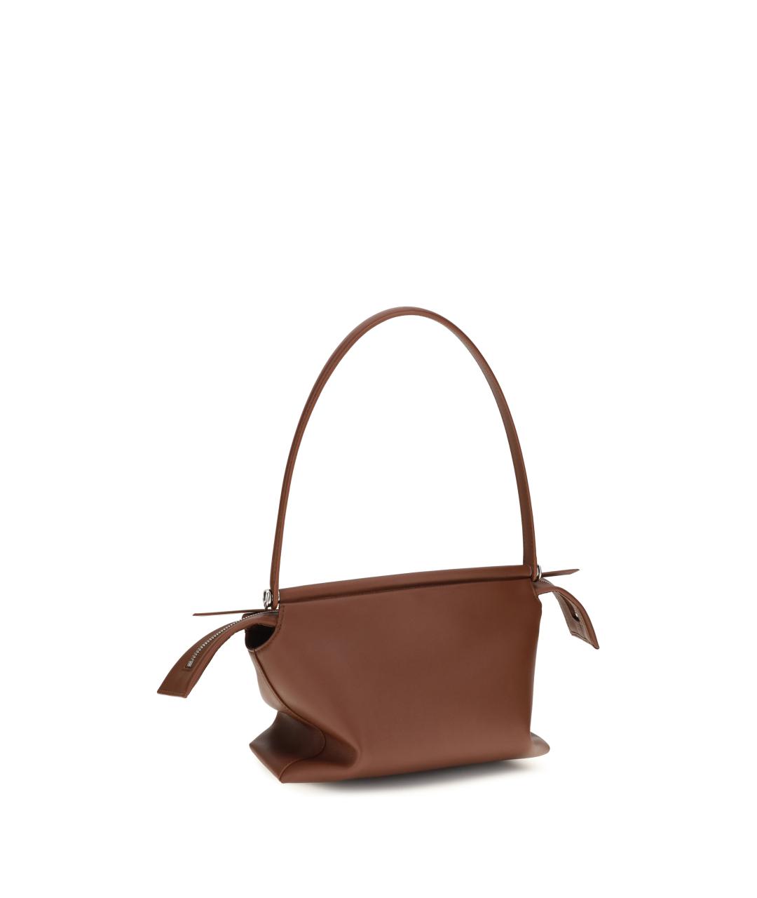 LOEWE Коричневая кожаная сумка через плечо, фото 3