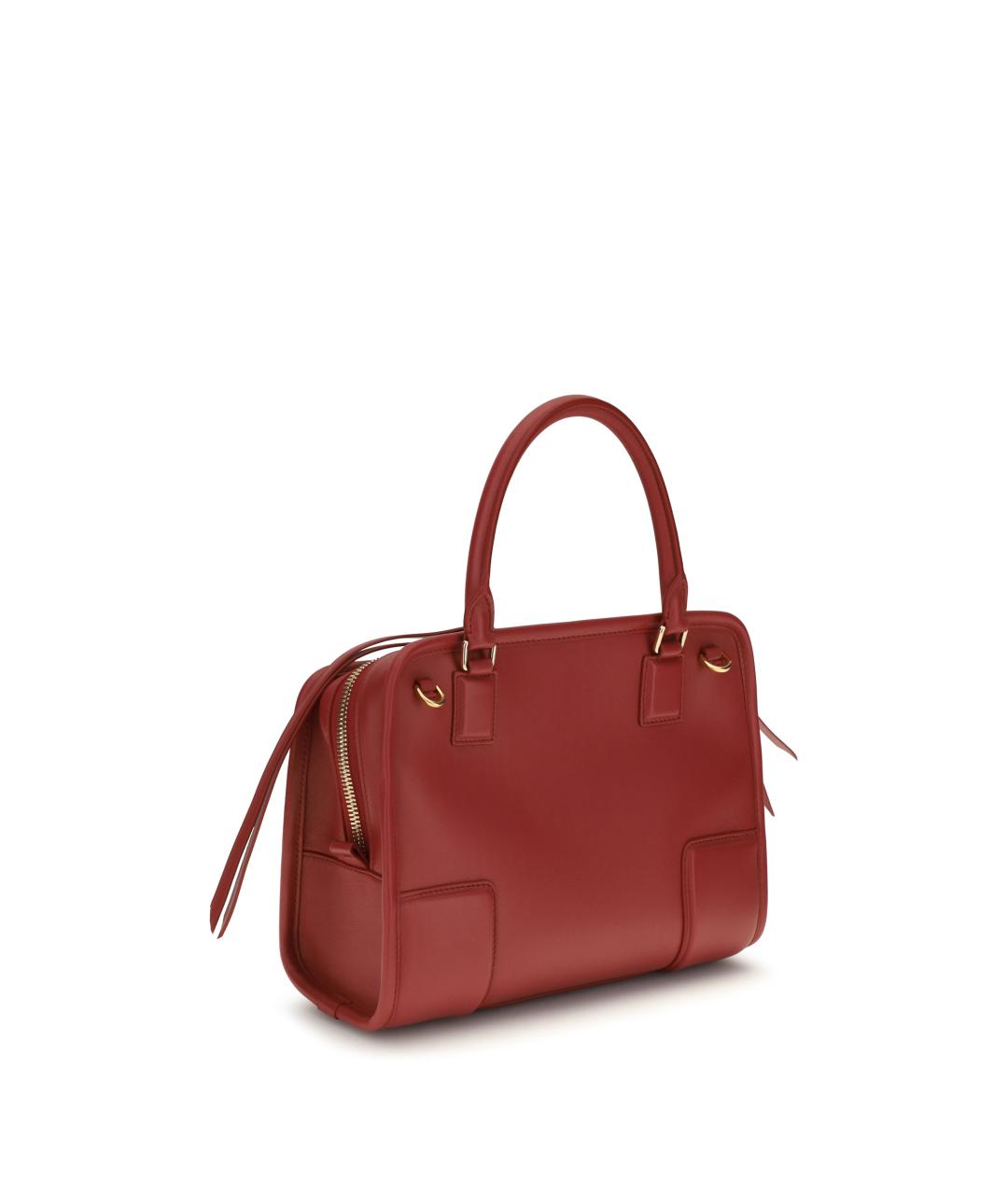LOEWE Красная кожаная сумка тоут, фото 3