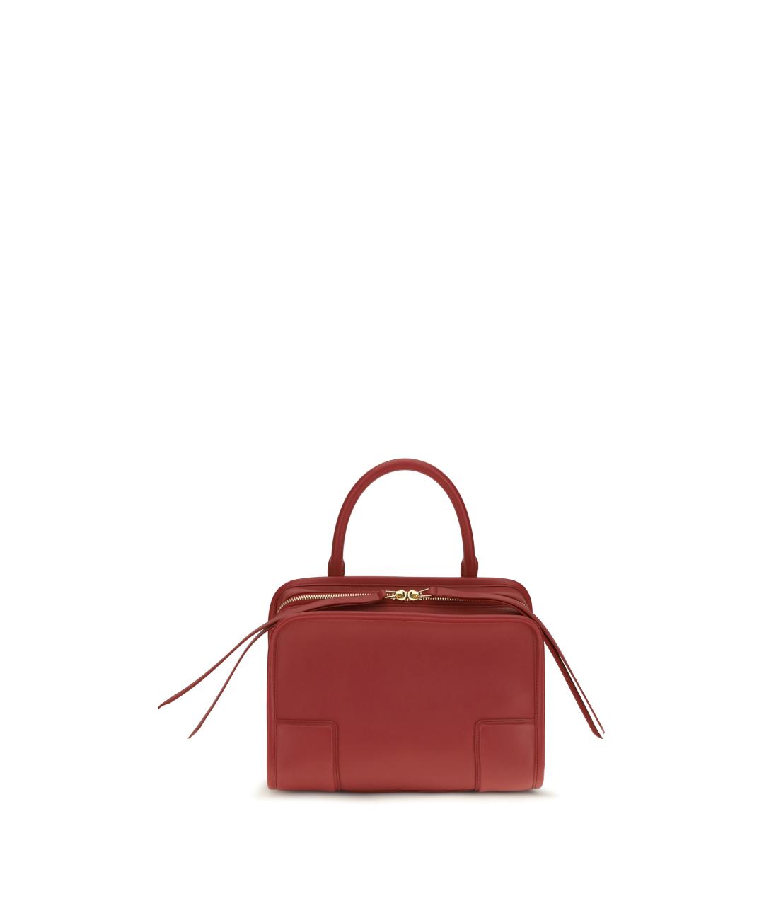 LOEWE Красная кожаная сумка тоут, фото 5
