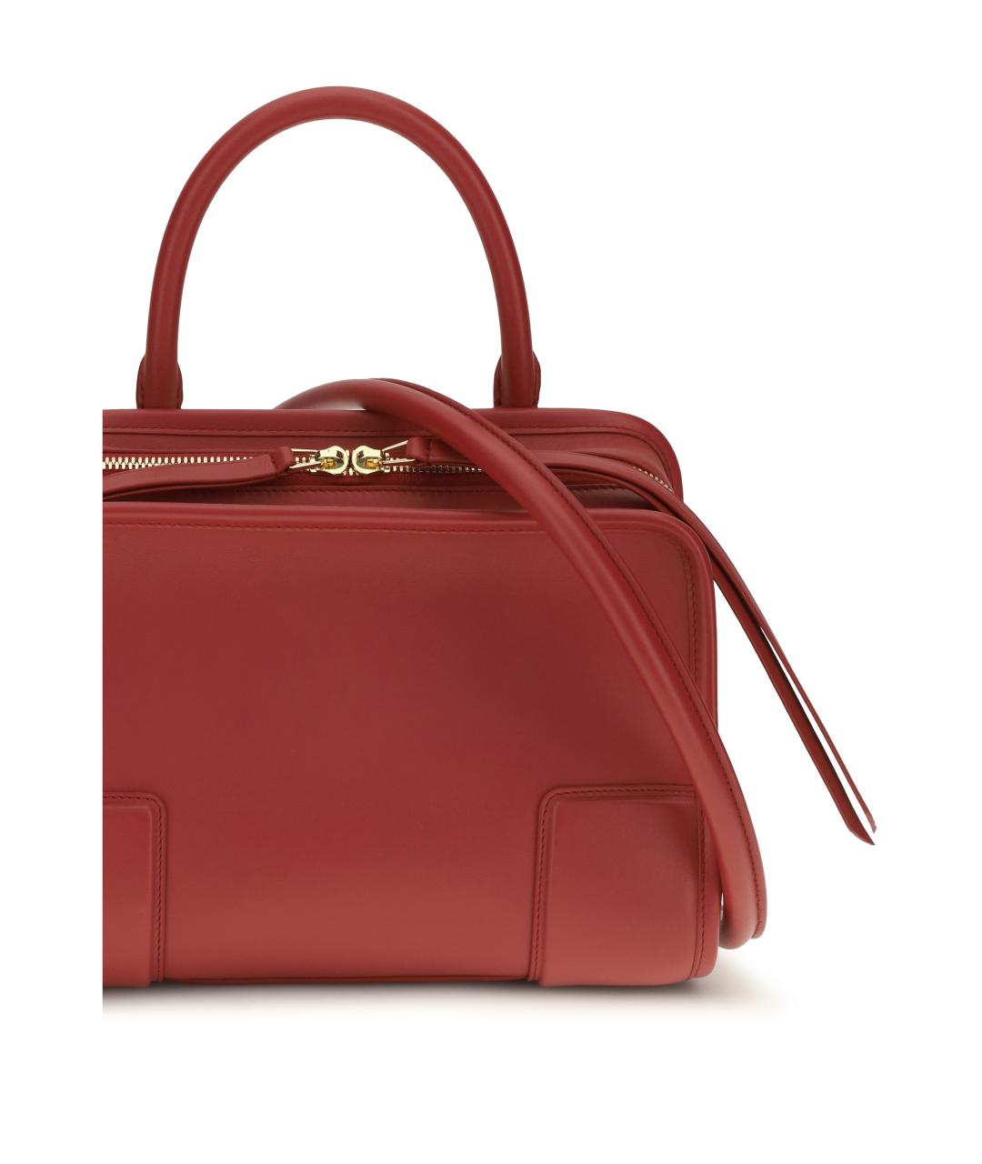 LOEWE Красная кожаная сумка тоут, фото 4