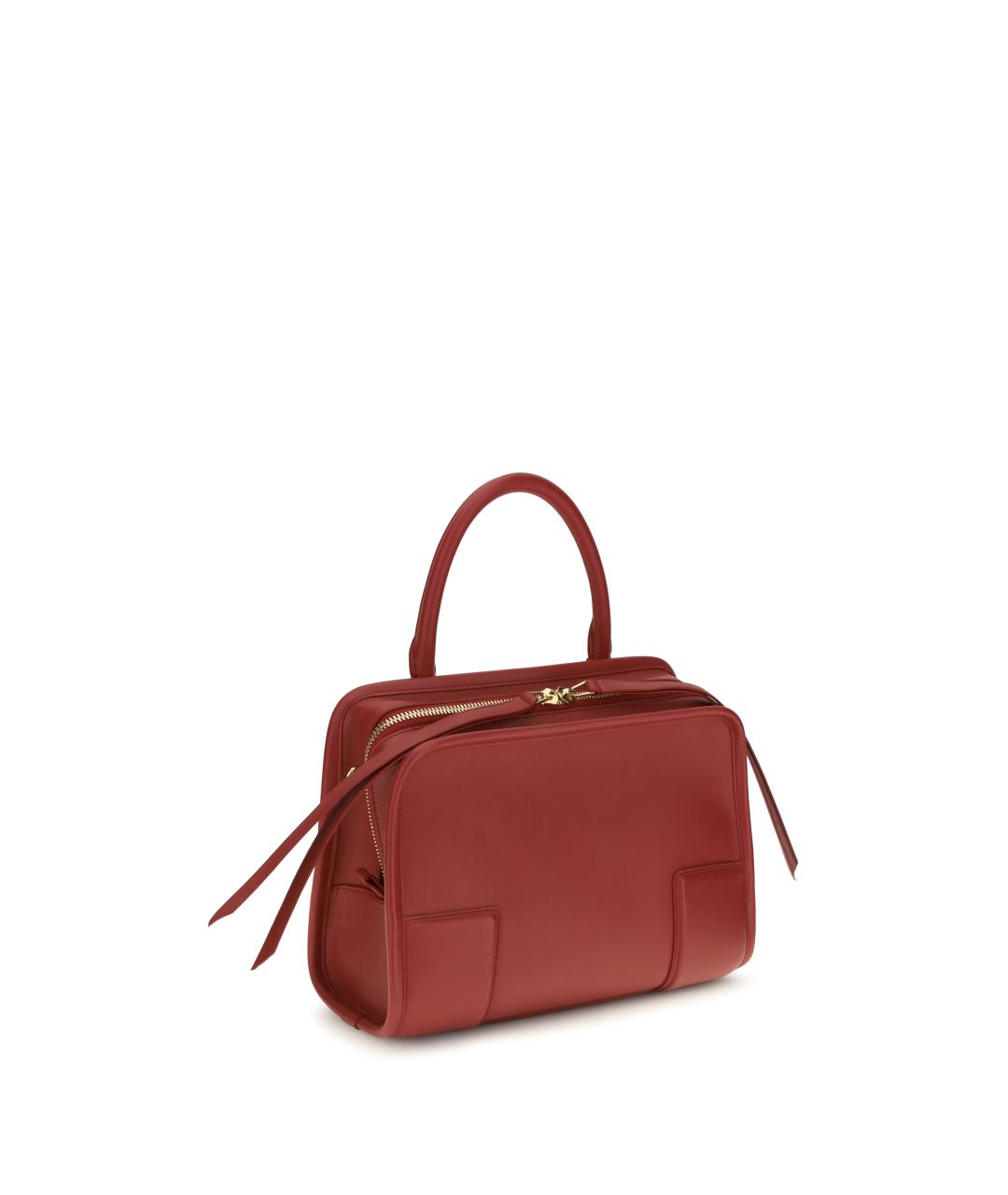LOEWE Красная кожаная сумка тоут, фото 2