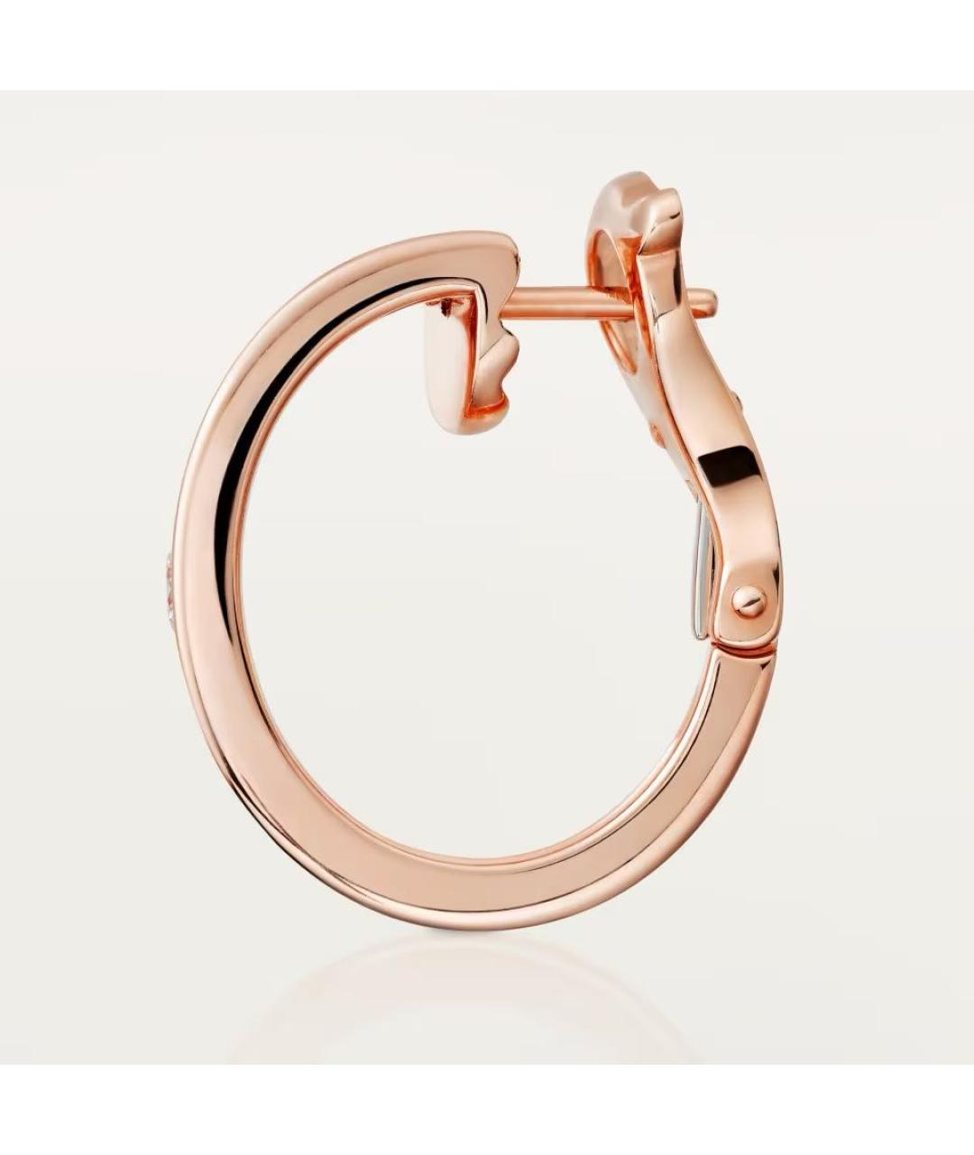 CARTIER Розовые серьги из розового золота, фото 6