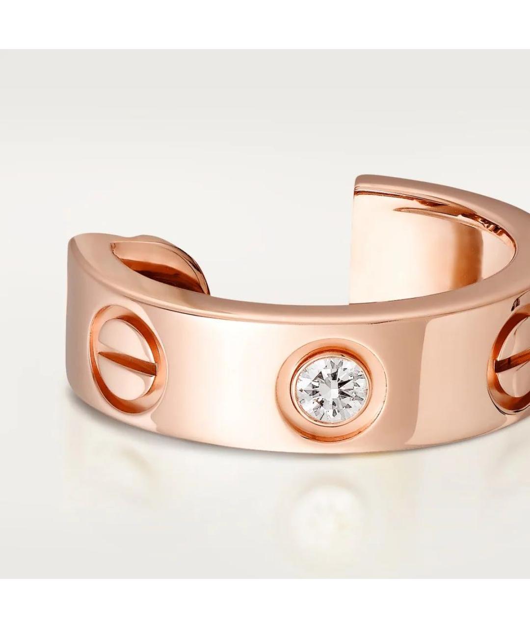 CARTIER Розовые серьги из розового золота, фото 2