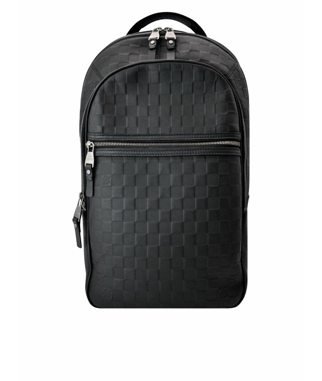 LOUIS VUITTON Черный кожаный рюкзак, фото 1