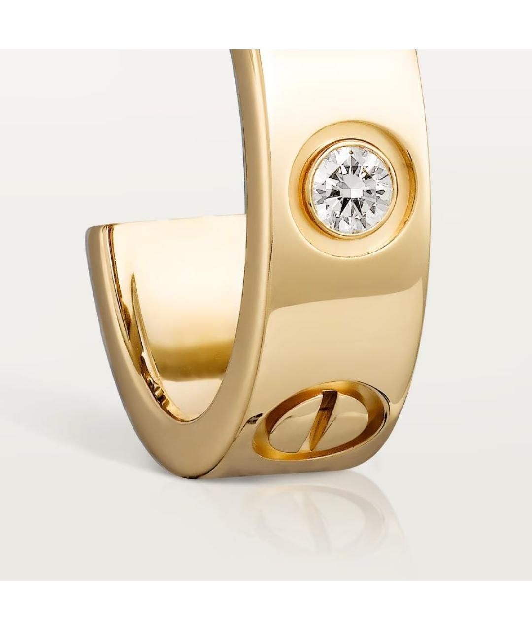 CARTIER Золотые серьги из желтого золота, фото 2