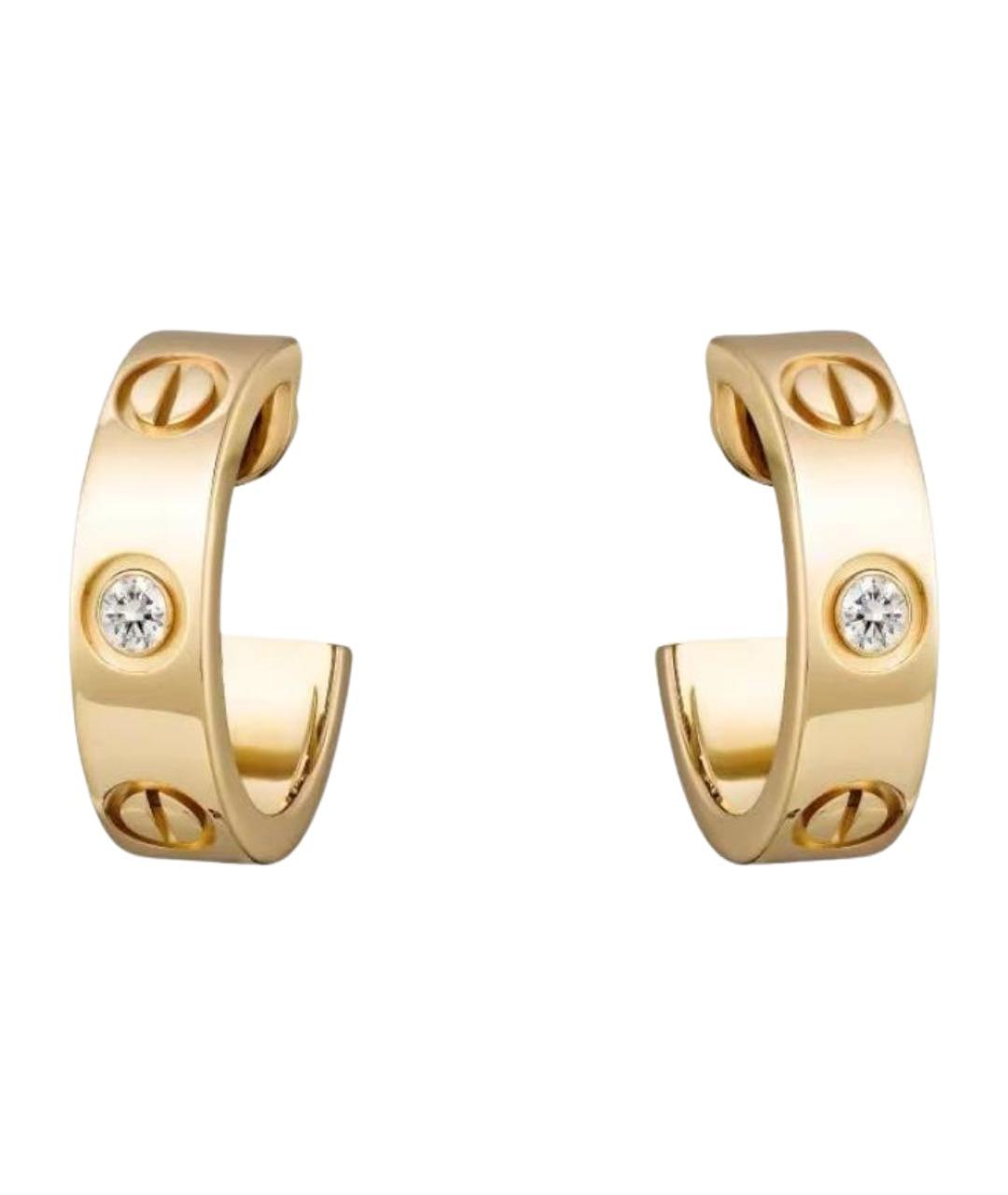 CARTIER Золотые серьги из желтого золота, фото 1
