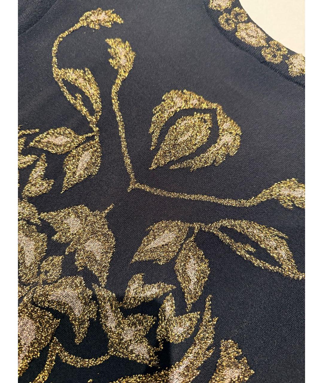 ALBERTA FERRETTI Черное вискозное коктейльное платье, фото 3