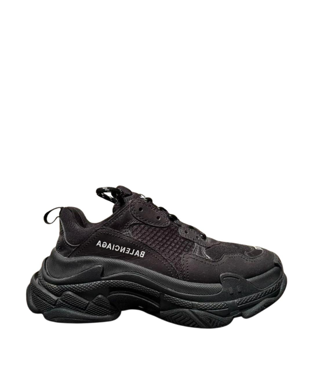 BALENCIAGA Черные синтетические кроссовки, фото 1