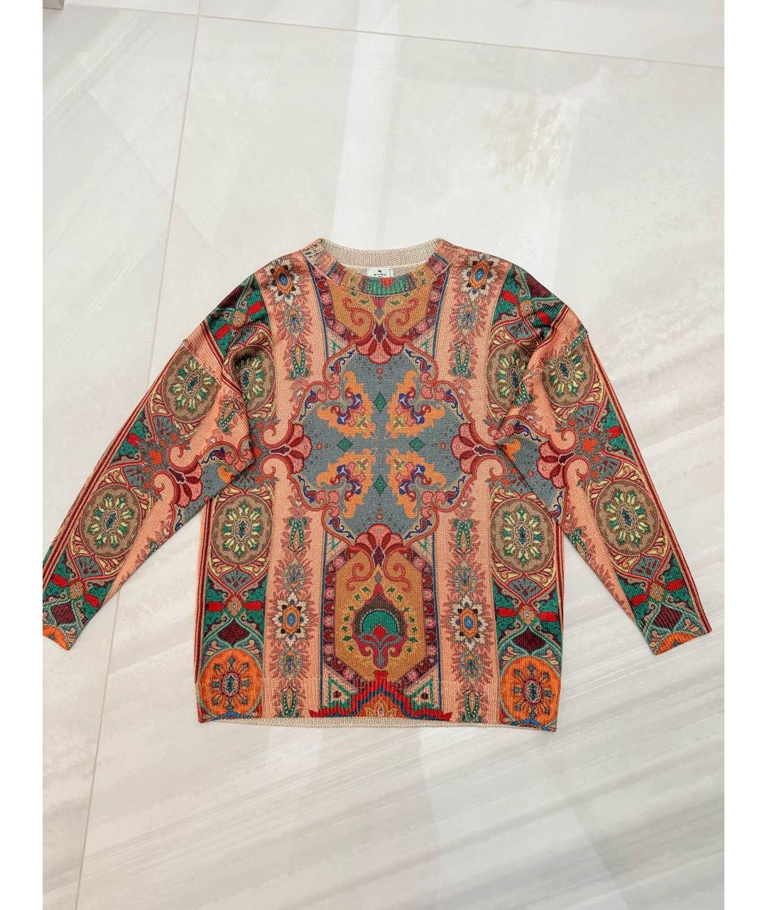 ETRO Оранжевый ацетатный джемпер / свитер, фото 4