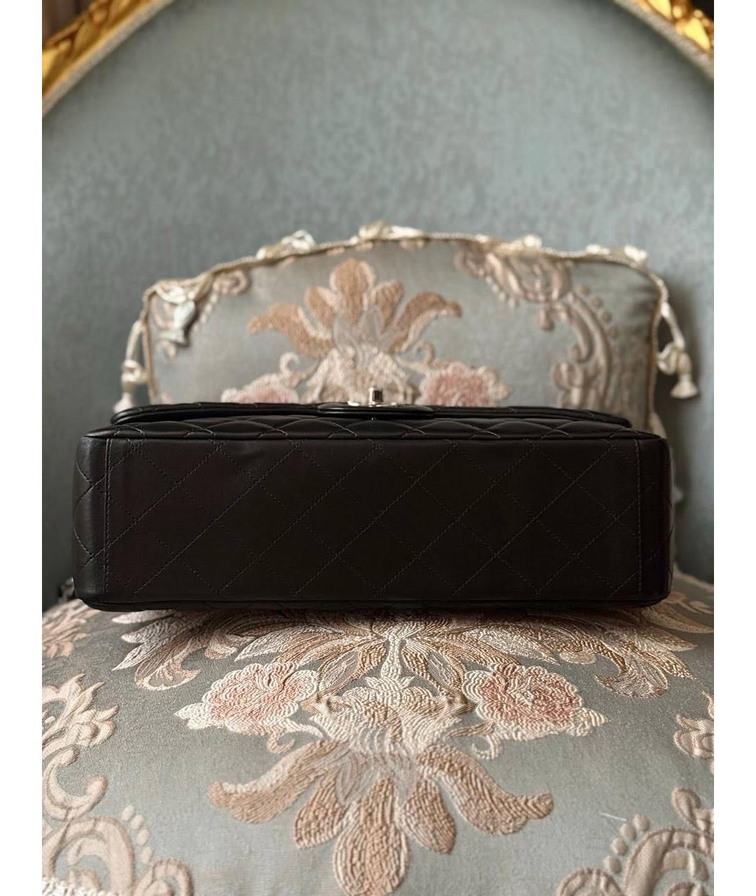CHANEL Черная кожаная сумка через плечо, фото 4