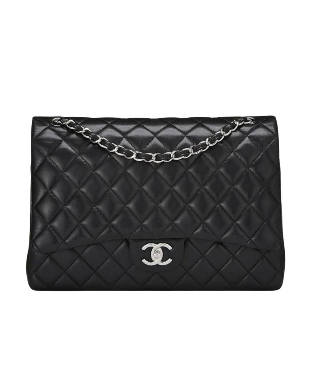 CHANEL Черная кожаная сумка через плечо, фото 10