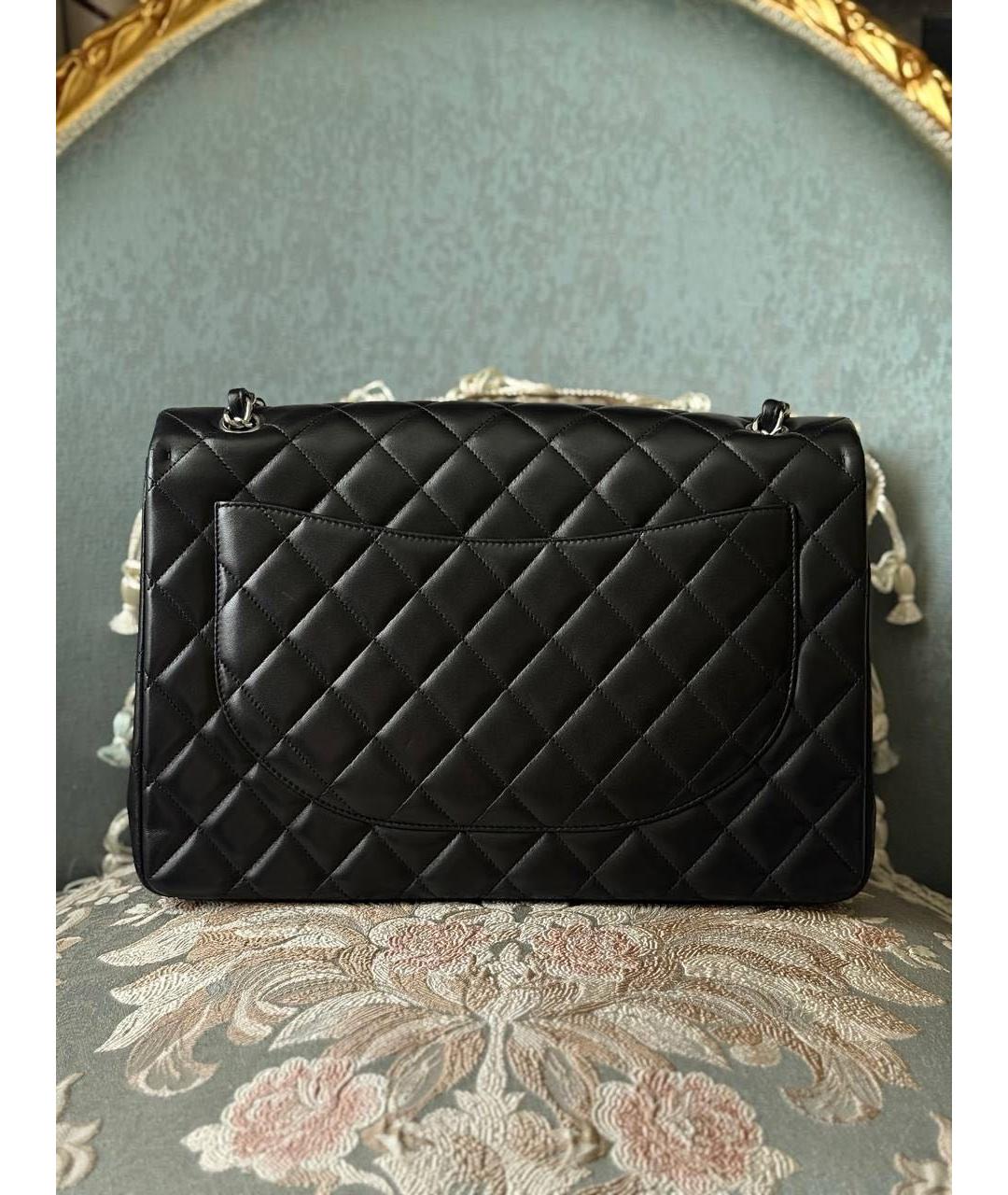 CHANEL Черная кожаная сумка через плечо, фото 3