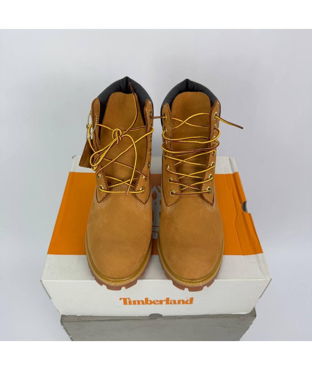 TIMBERLAND Горчичные нубуковые ботинки, фото 5