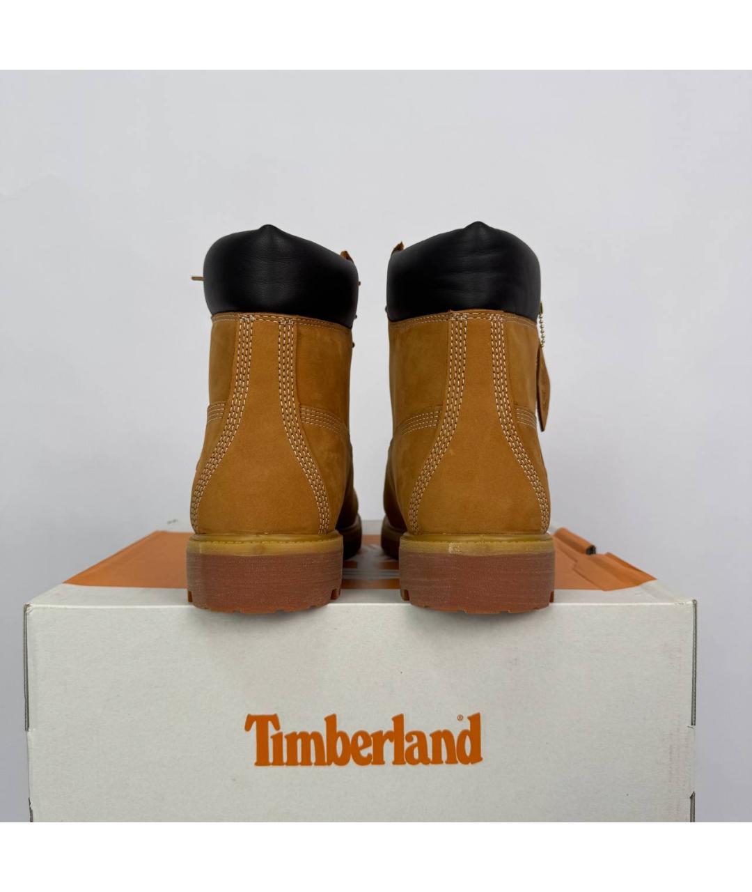 TIMBERLAND Горчичные нубуковые ботинки, фото 6