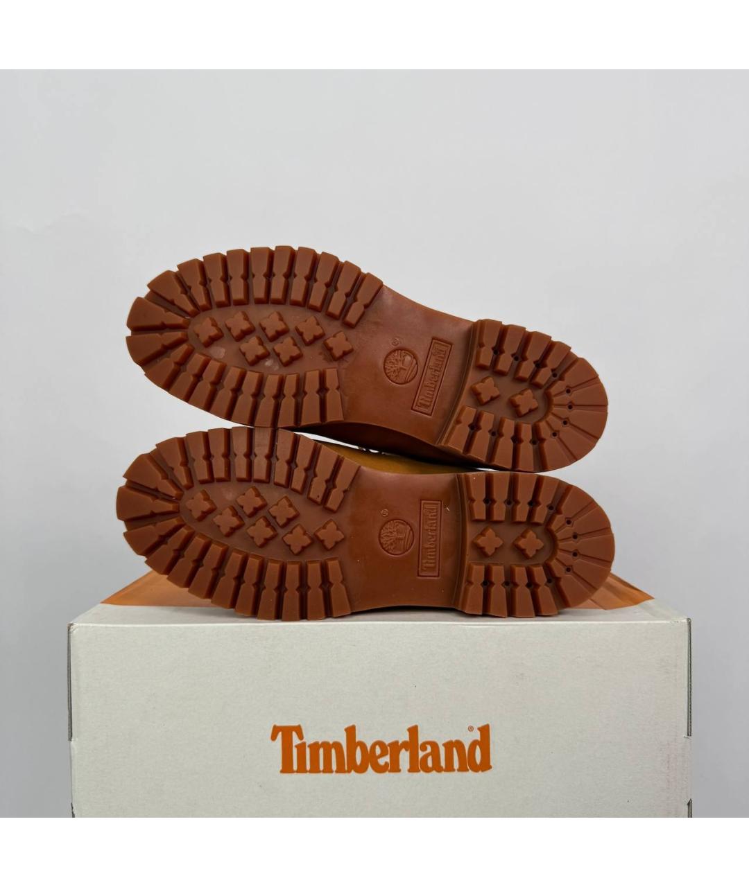 TIMBERLAND Горчичные нубуковые ботинки, фото 4