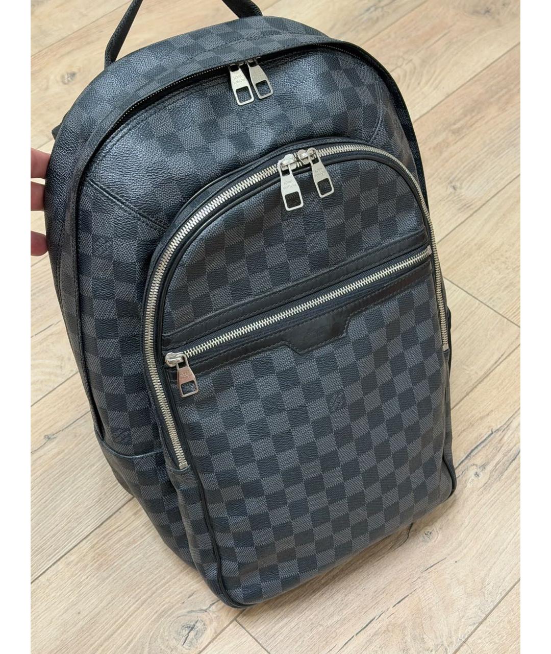 LOUIS VUITTON Серый рюкзак из канвы, фото 5