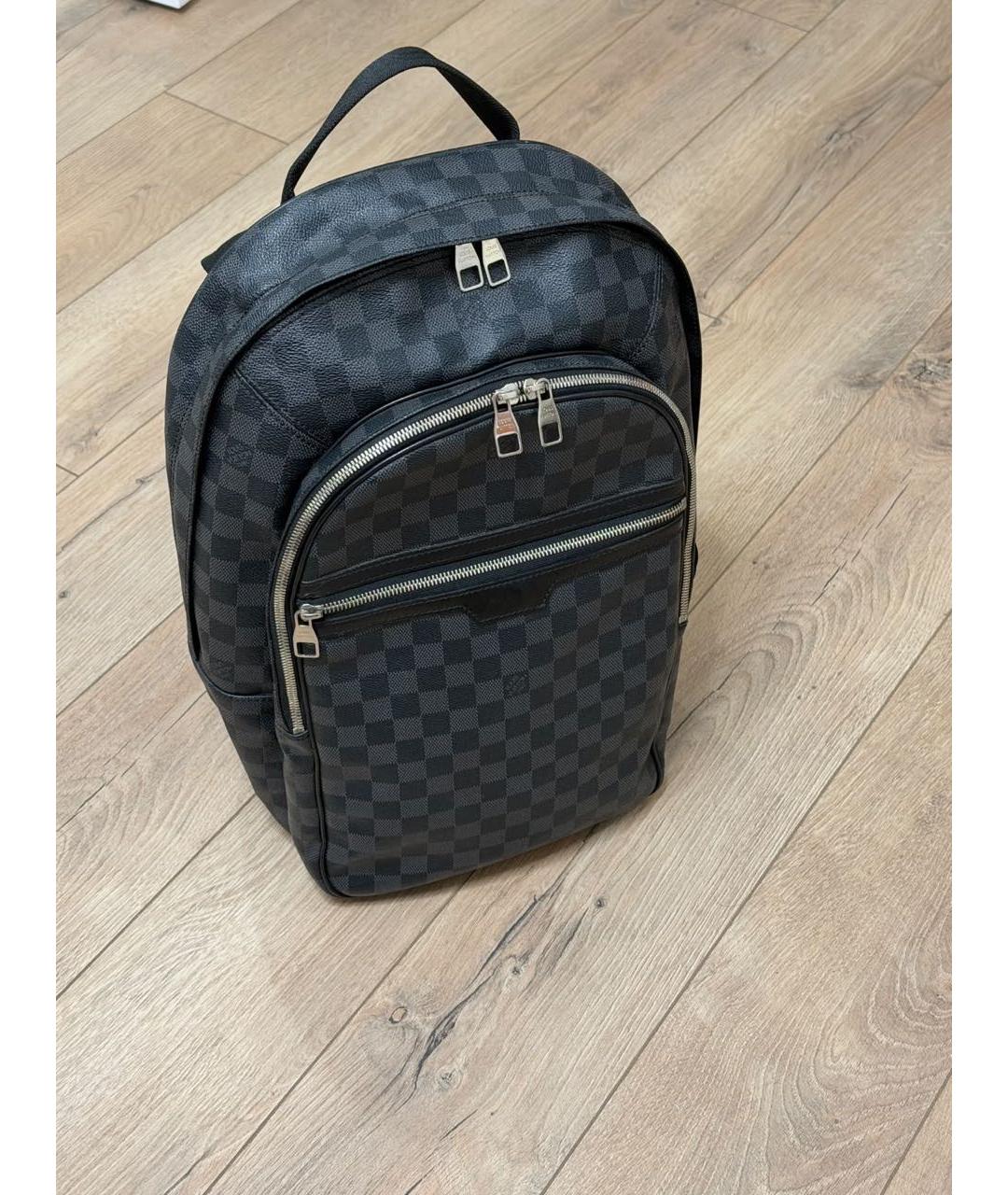LOUIS VUITTON Серый рюкзак из канвы, фото 2