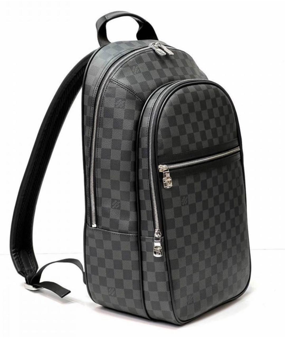 LOUIS VUITTON Серый рюкзак из канвы, фото 8