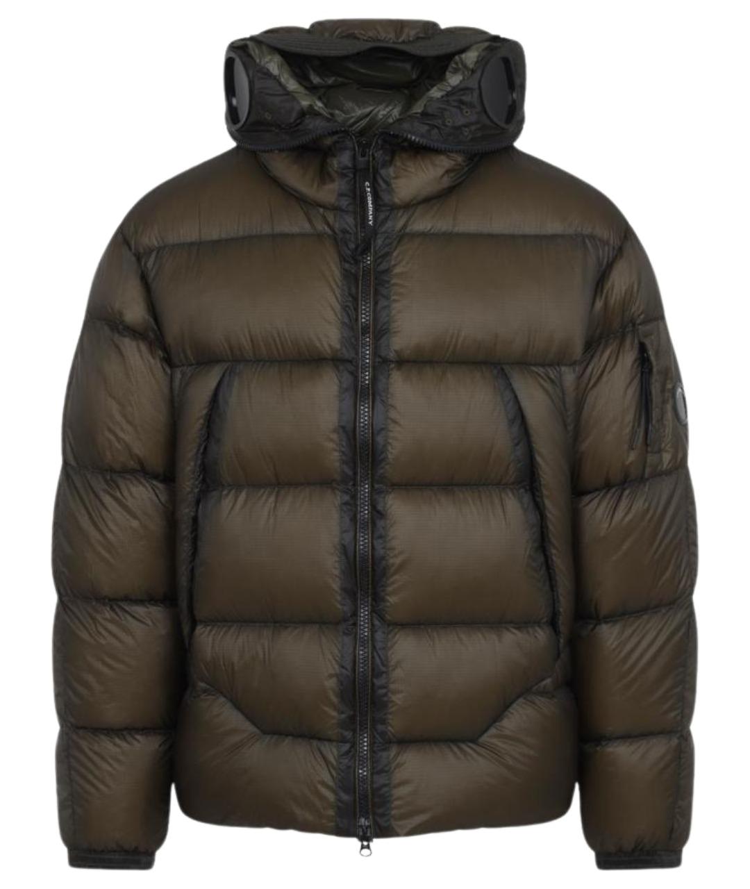 CP COMPANY Коричневый полиамидовый пуховик, фото 1