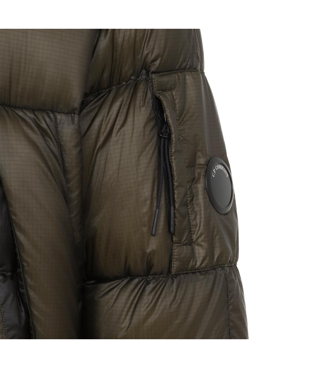 CP COMPANY Коричневый полиамидовый пуховик, фото 4