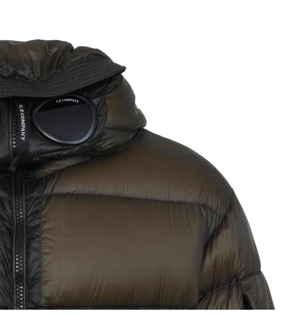 CP COMPANY Коричневый полиамидовый пуховик, фото 5