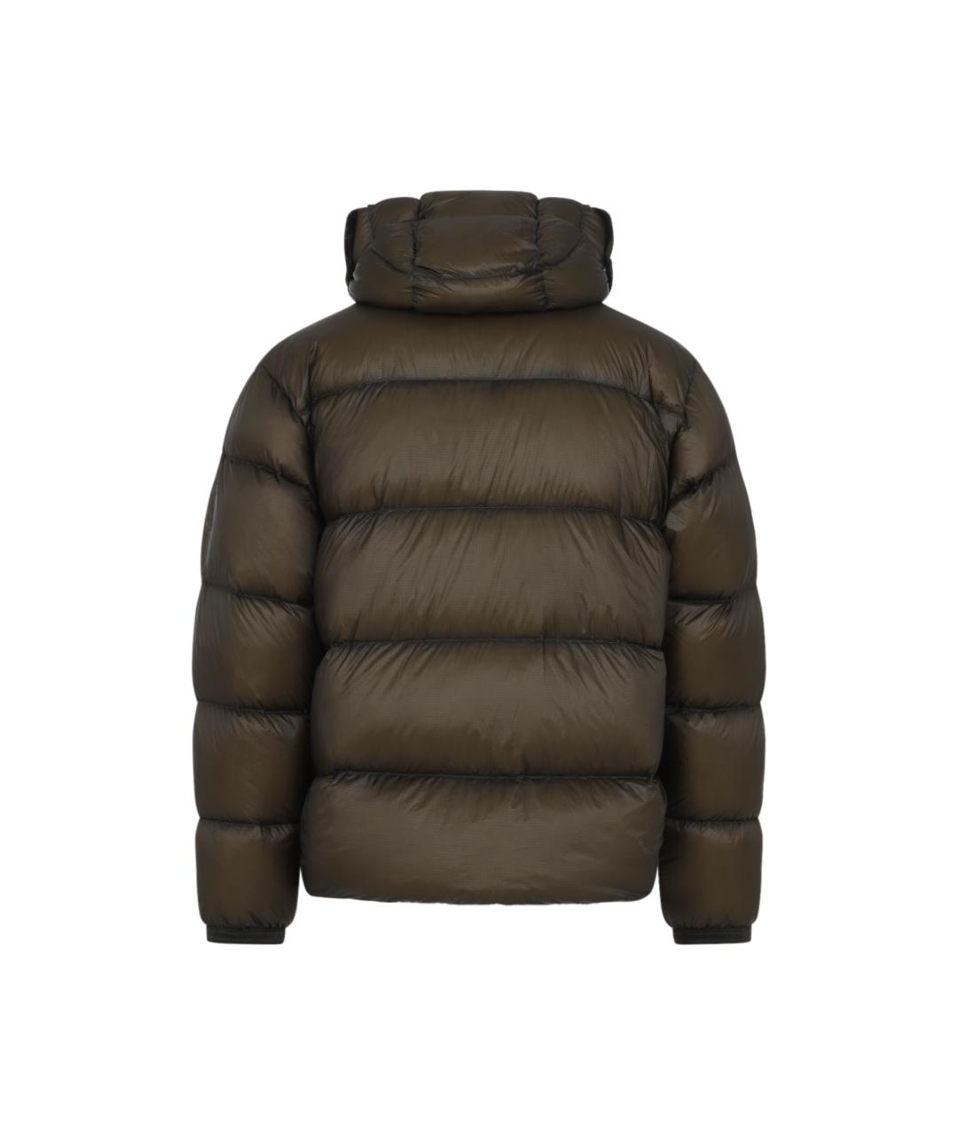 CP COMPANY Коричневый полиамидовый пуховик, фото 2