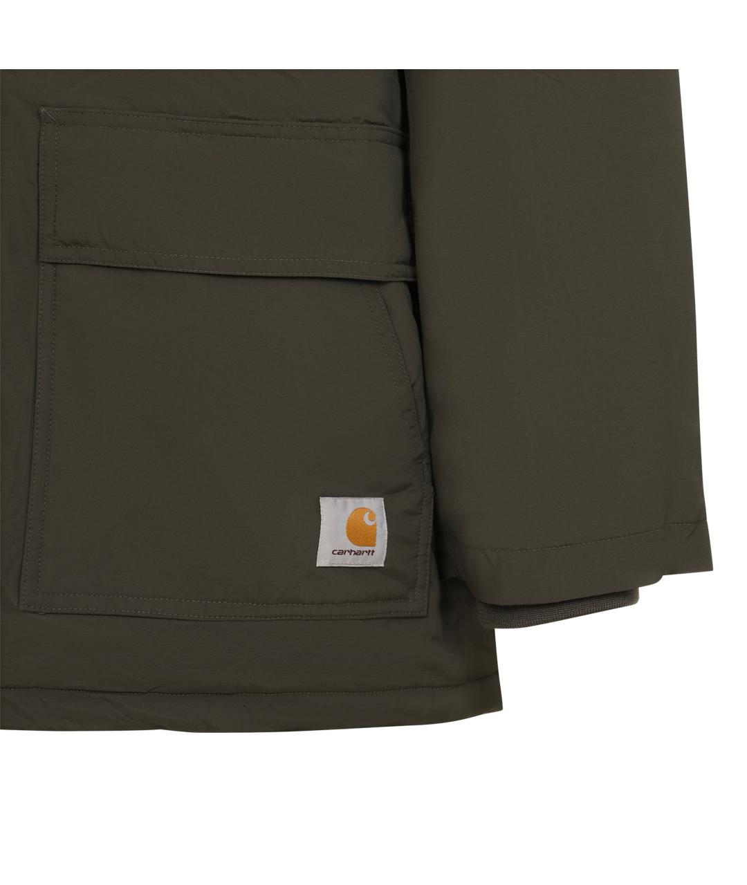 CARHARTT WIP Хаки нейлоновый пуховик, фото 4