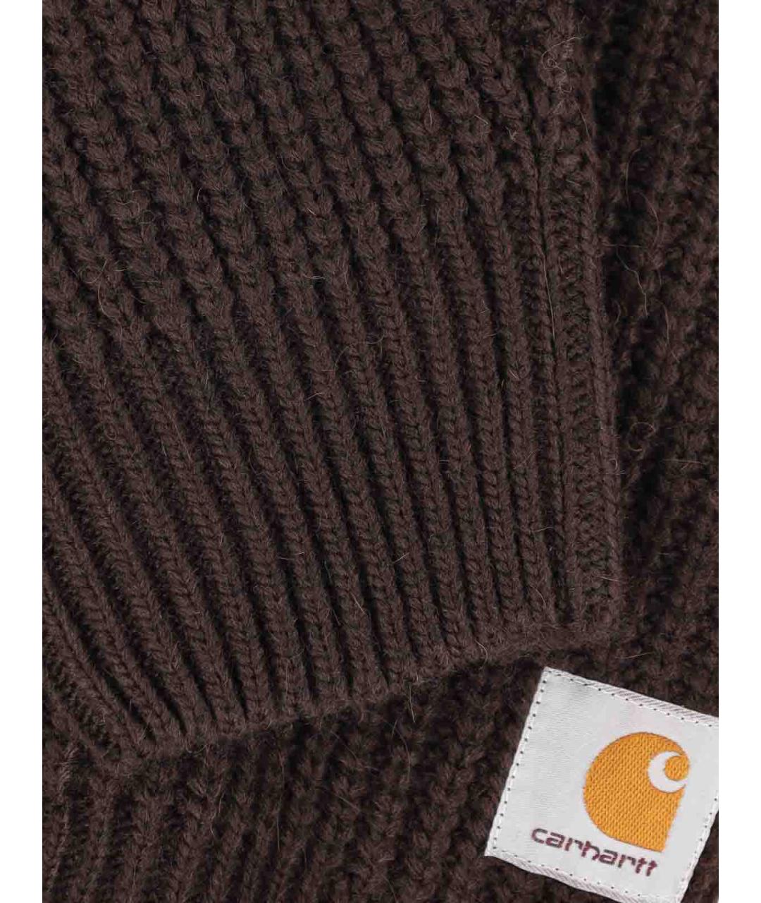 CARHARTT Коричневый шерстяной джемпер / свитер, фото 3