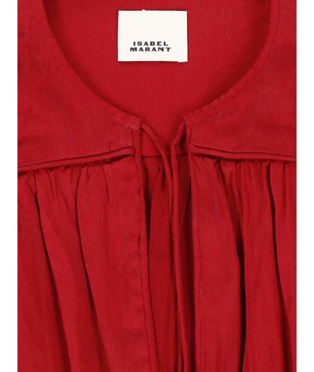 ISABEL MARANT Красная шелковая рубашка, фото 3