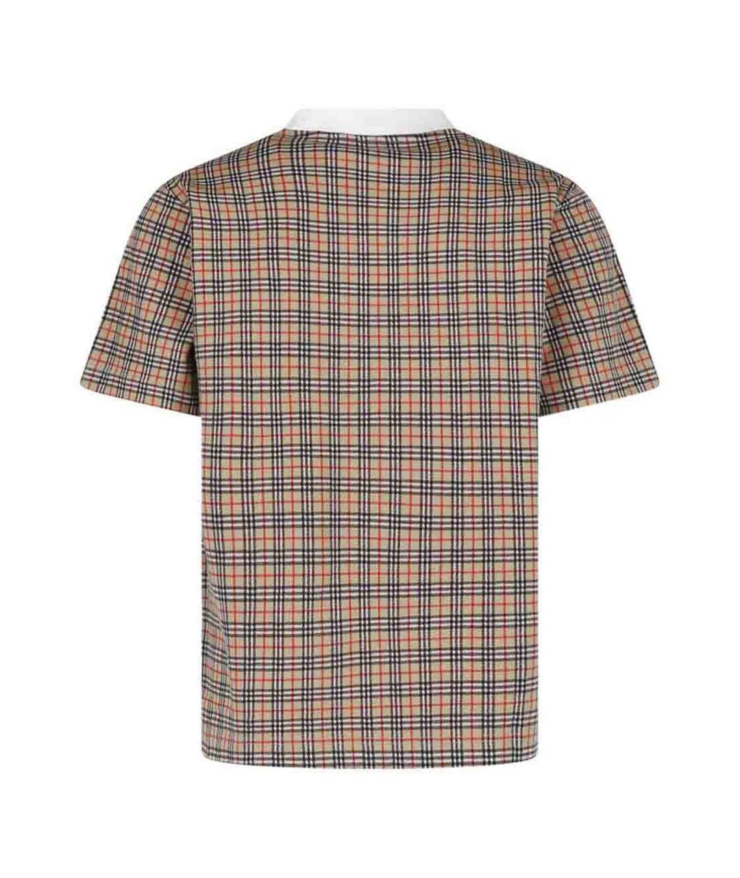 BURBERRY Мульти хлопковая футболка, фото 2