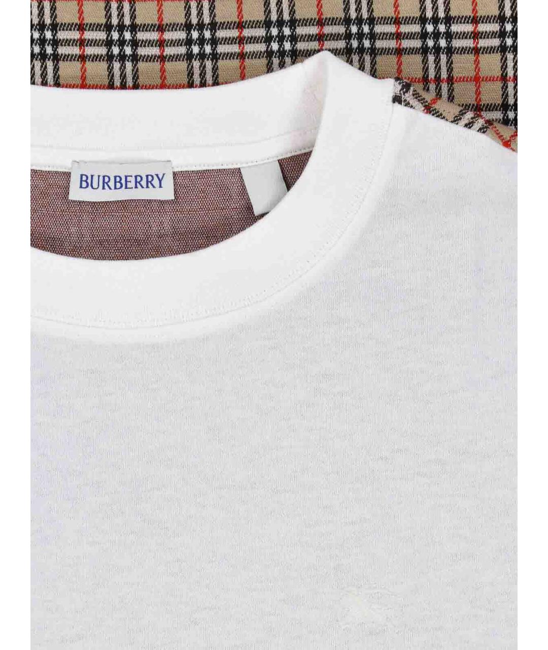 BURBERRY Мульти хлопковая футболка, фото 3
