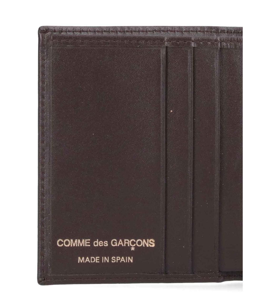 COMME DES GARÇONS Коричневый кожаный кошелек, фото 4