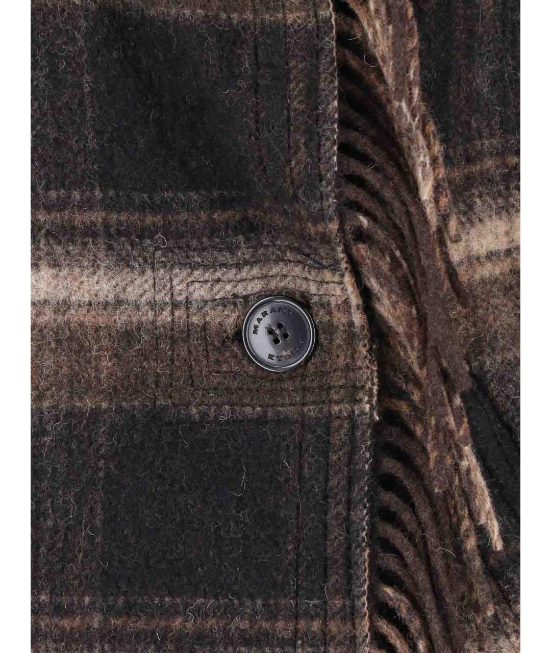 ISABEL MARANT ETOILE Мульти шерстяное пальто, фото 3