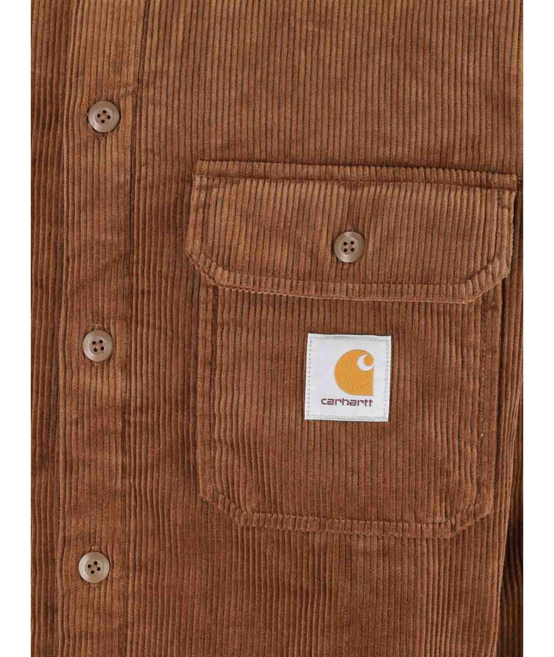 CARHARTT Коричневая кэжуал рубашка, фото 3