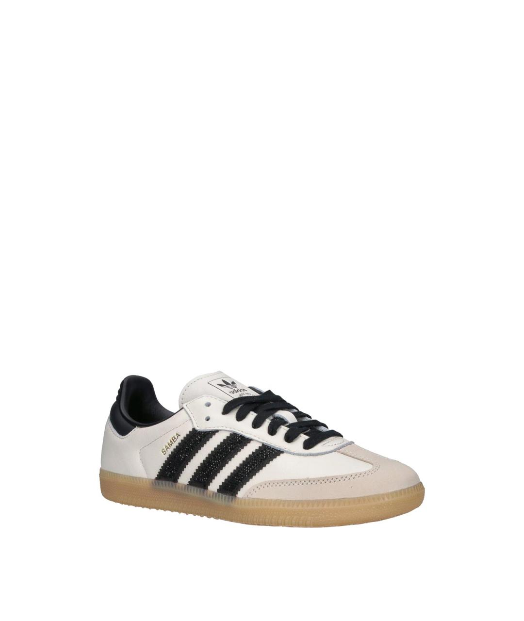 ADIDAS Белые кожаные кеды, фото 2