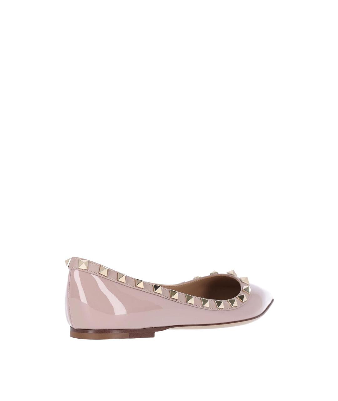VALENTINO Розовые балетки из лакированной кожи, фото 4