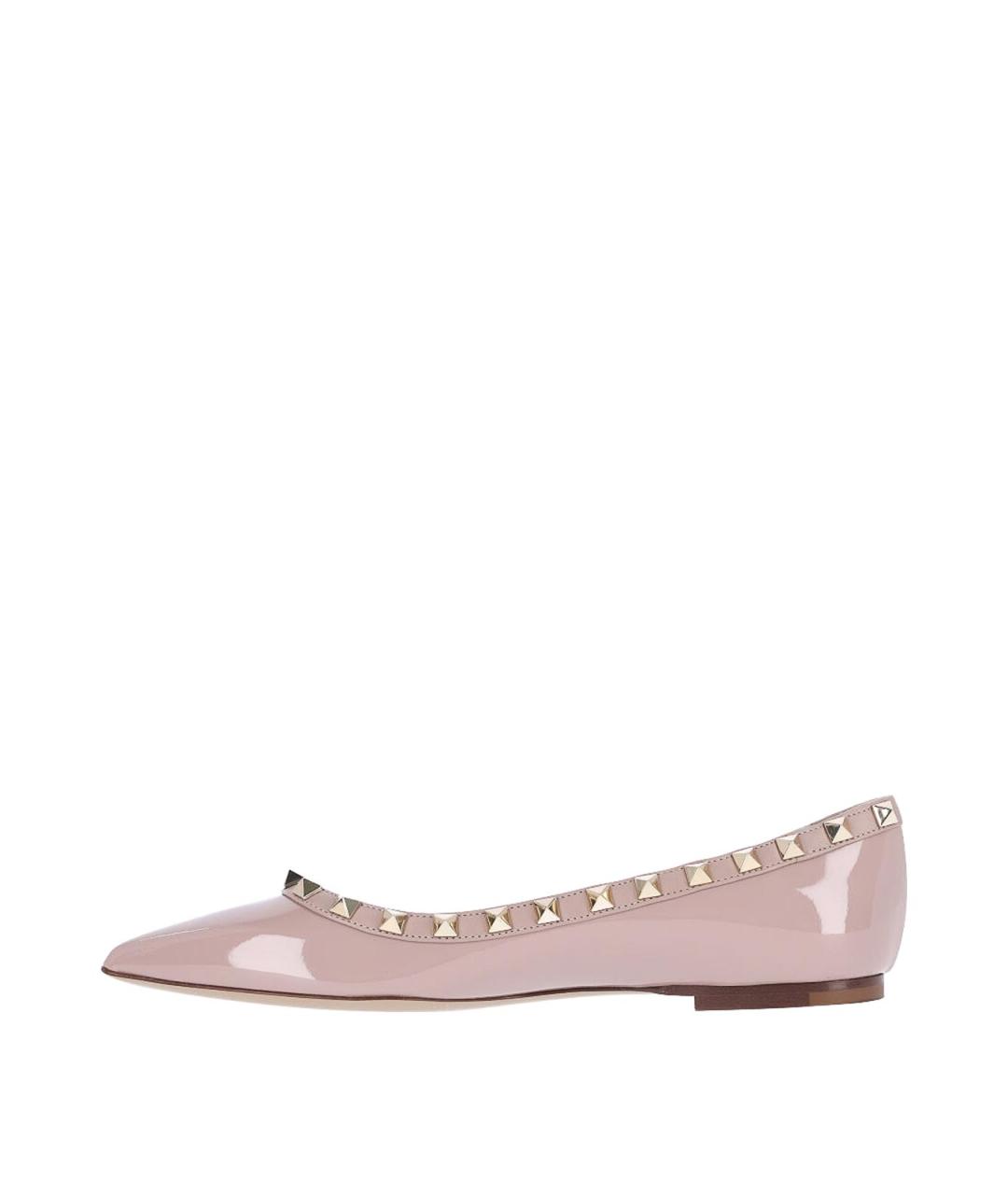 VALENTINO Розовые балетки из лакированной кожи, фото 3