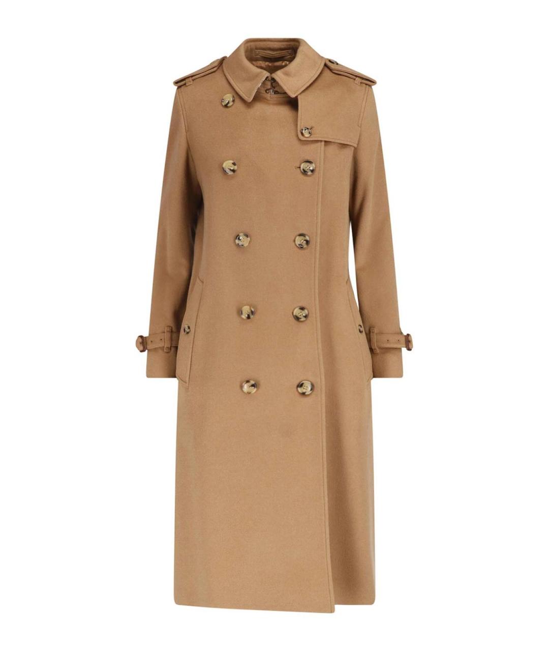 BURBERRY Коричневое кашемировое пальто, фото 1