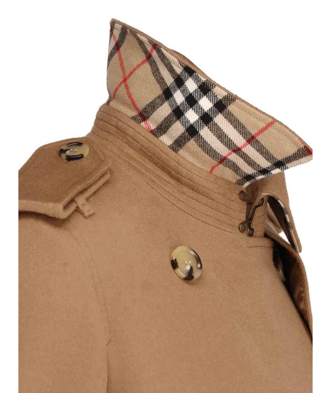BURBERRY Коричневое кашемировое пальто, фото 4