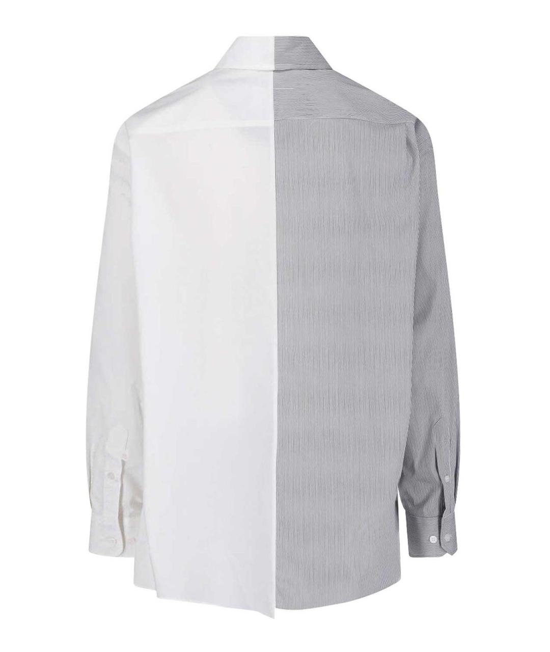 MM6 MAISON MARGIELA Белая хлопковая кэжуал рубашка, фото 2