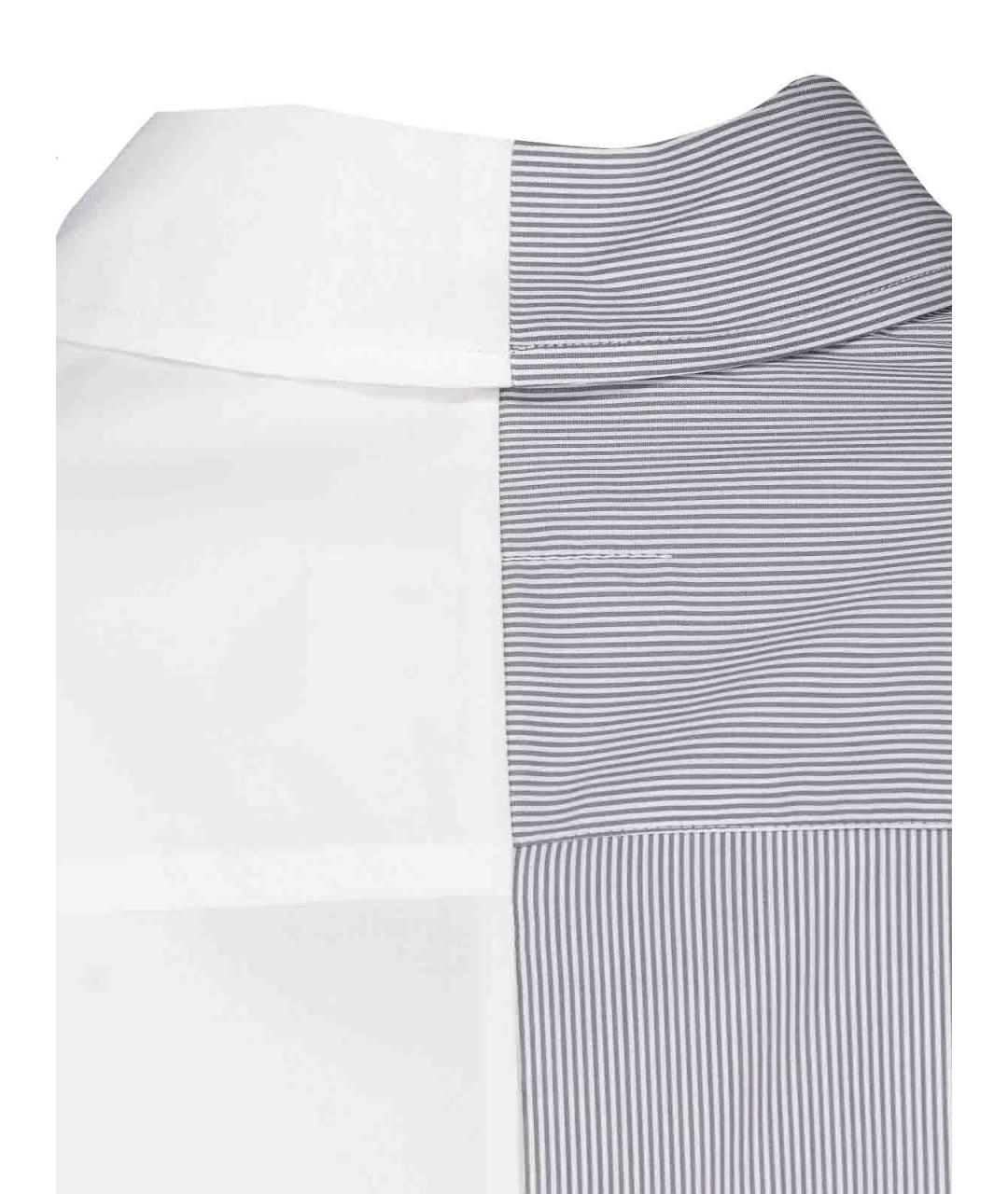 MM6 MAISON MARGIELA Белая хлопковая кэжуал рубашка, фото 3