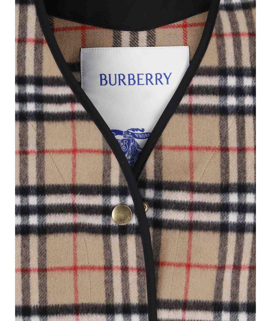 BURBERRY Бежевый кашемировый жилет, фото 3