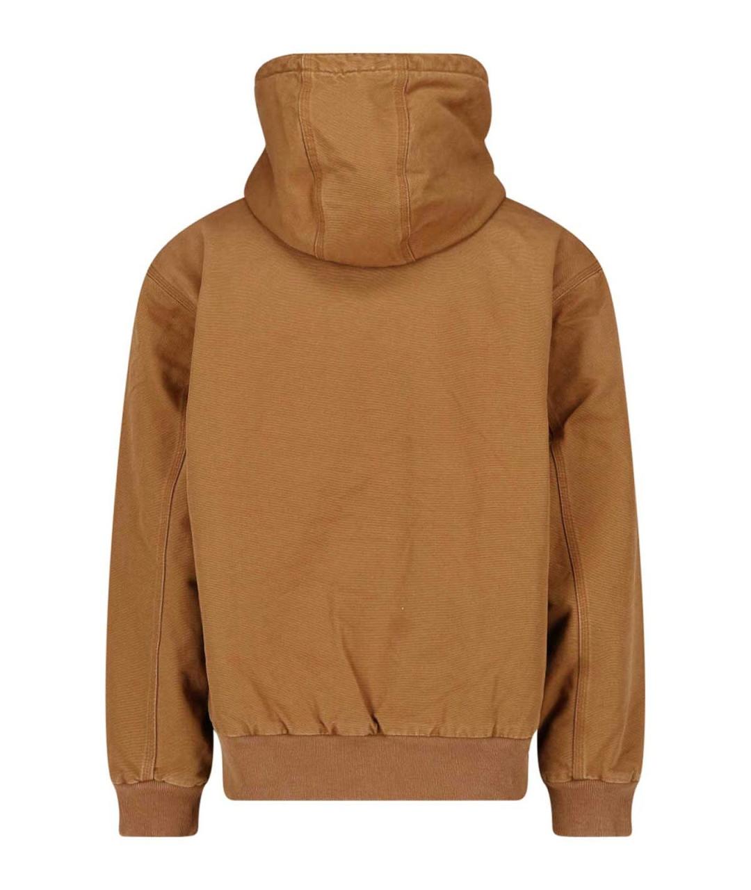 CARHARTT Коричневая хлопковая куртка, фото 2
