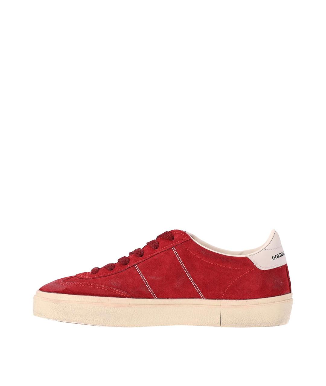 GOLDEN GOOSE Красные кожаные кеды, фото 3